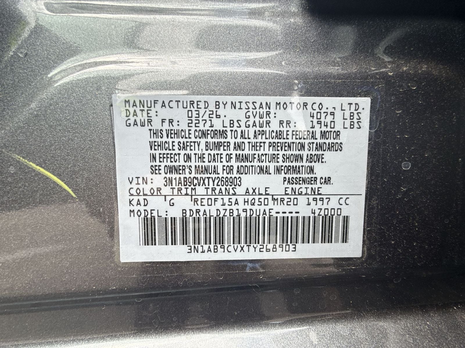 2026 Nissan Sentra SV Convenience Package