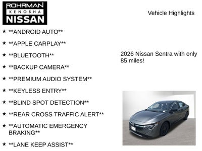 2026 Nissan Sentra SV