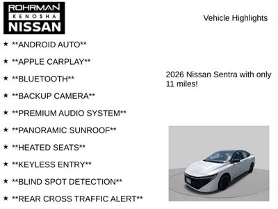 2026 Nissan Sentra SR Premium Package