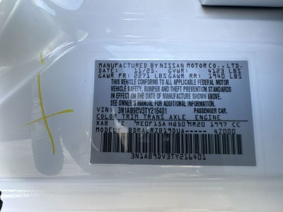 2026 Nissan Sentra SR