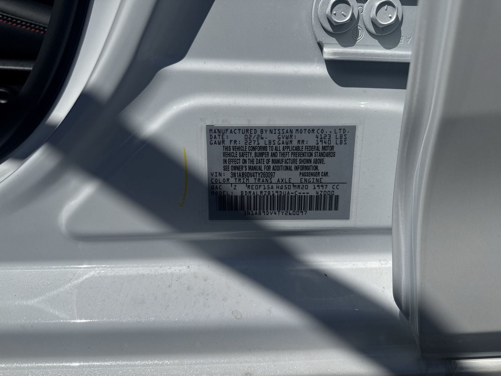 2026 Nissan Sentra SR Premium Package