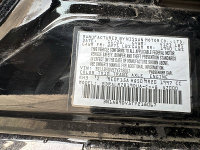 2026 Nissan Sentra SR Premium Package