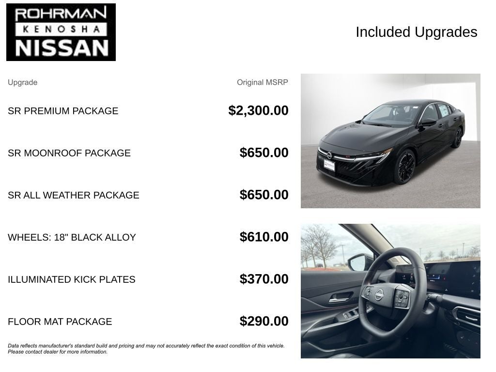2026 Nissan Sentra SR Premium Package