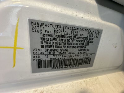 2026 Nissan Sentra SR