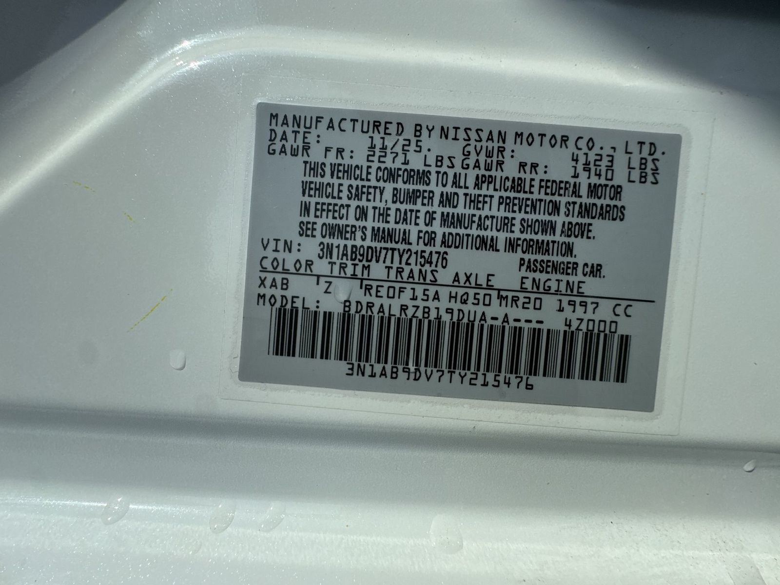 2026 Nissan Sentra SR All Weather Package