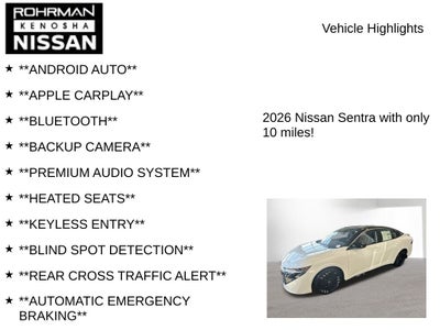 2026 Nissan Sentra SR All Weather Package