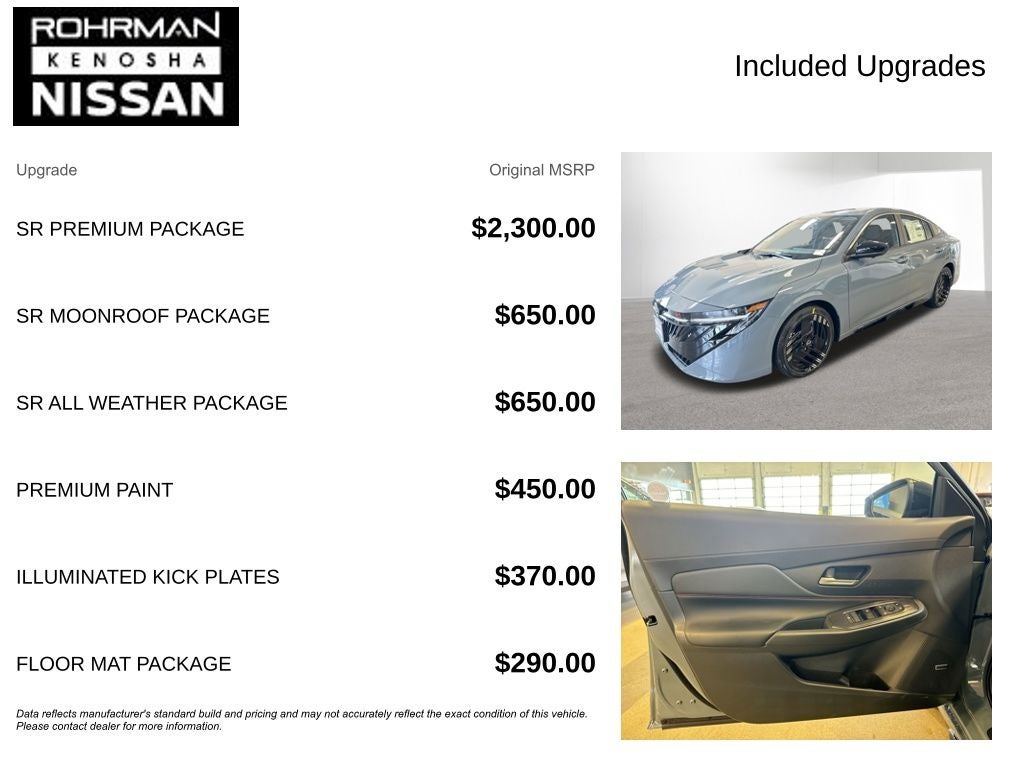 2026 Nissan Sentra SR Premium Package