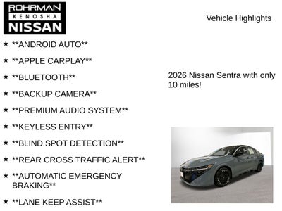2026 Nissan Sentra SR