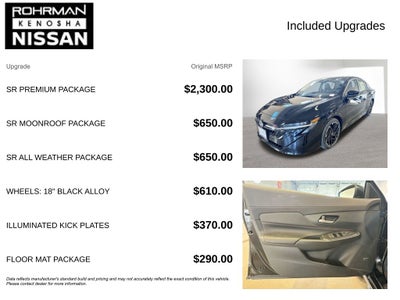 2026 Nissan Sentra SR Premium Package