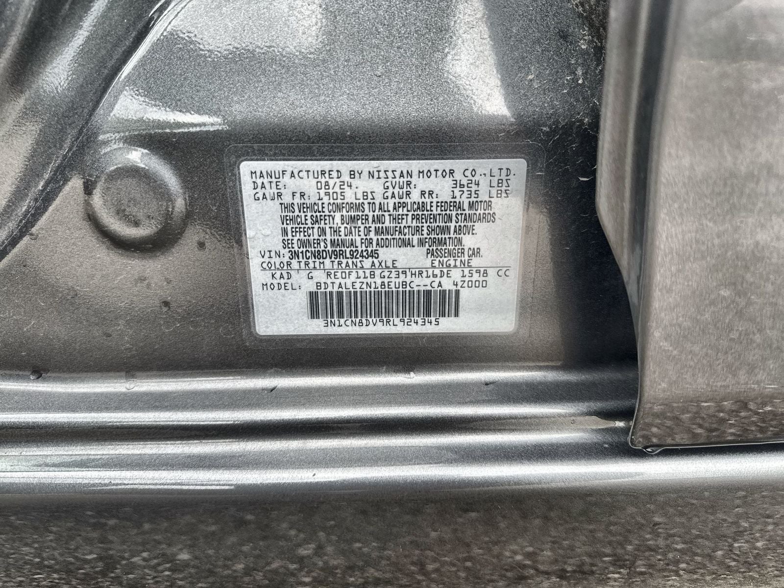 2024 Nissan Versa 1.6 S