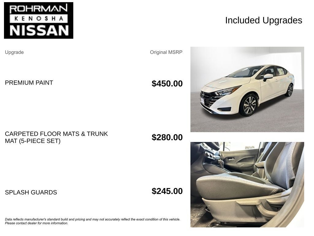 2025 Nissan Versa 1.6 SV