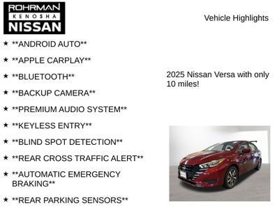 2025 Nissan Versa 1.6 SV