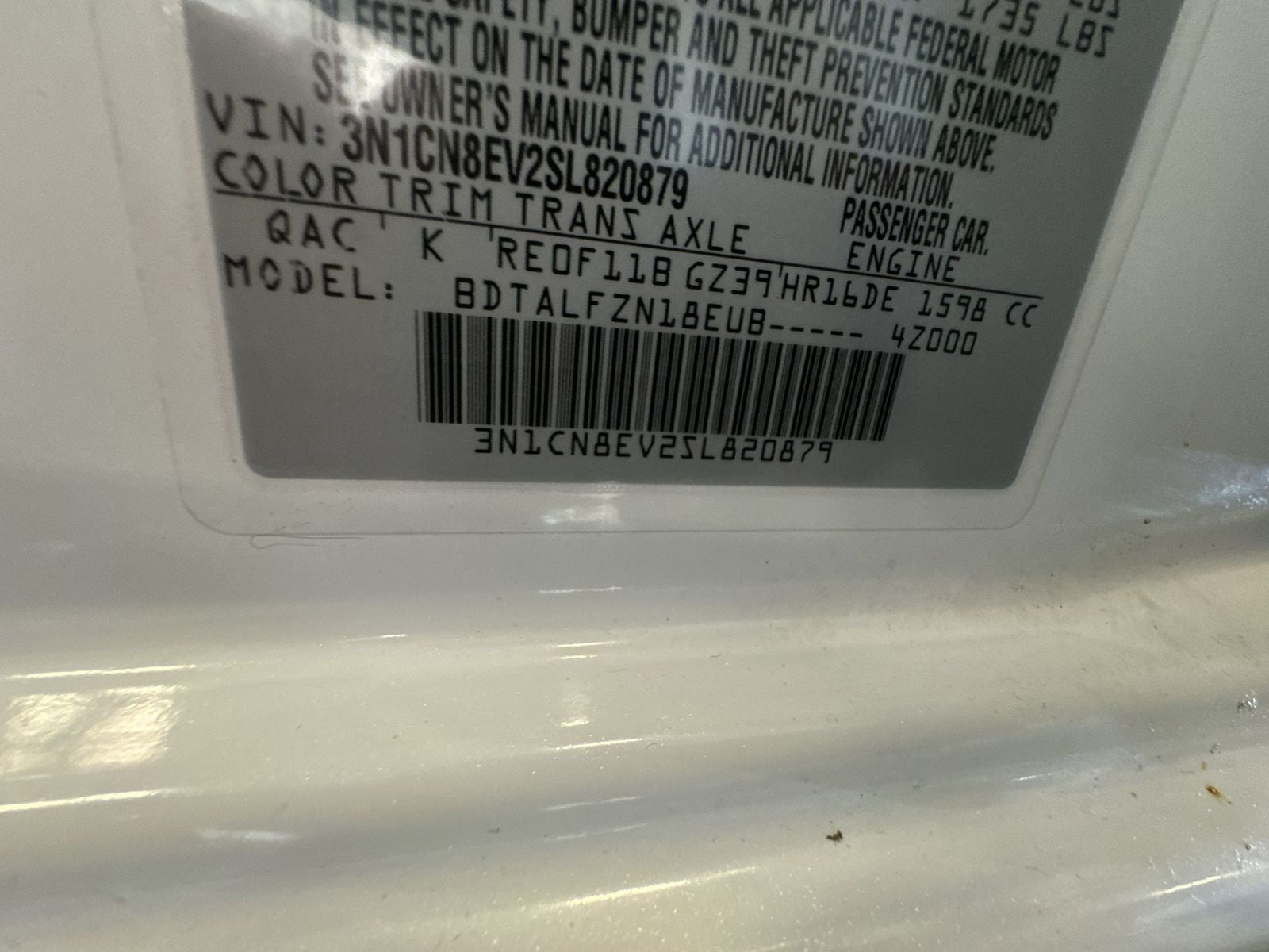 2025 Nissan Versa 1.6 SV