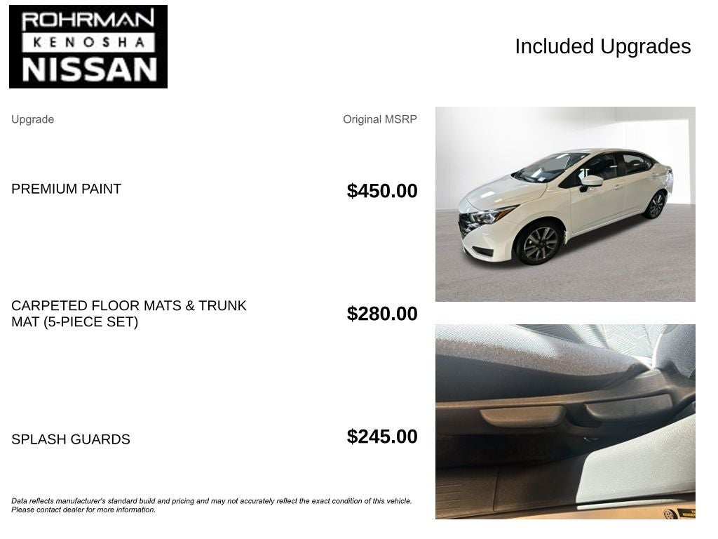 2025 Nissan Versa 1.6 SV