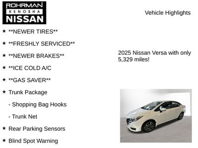 2025 Nissan Versa 1.6 SV