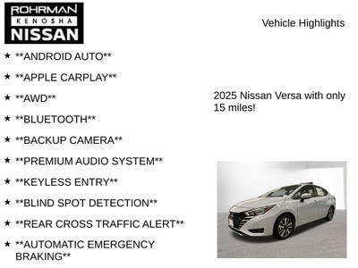 2025 Nissan Versa 1.6 SV
