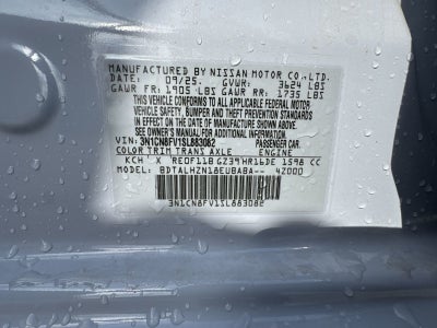 2025 Nissan Versa 1.6 SR