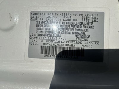 2025 Nissan Versa 1.6 SR