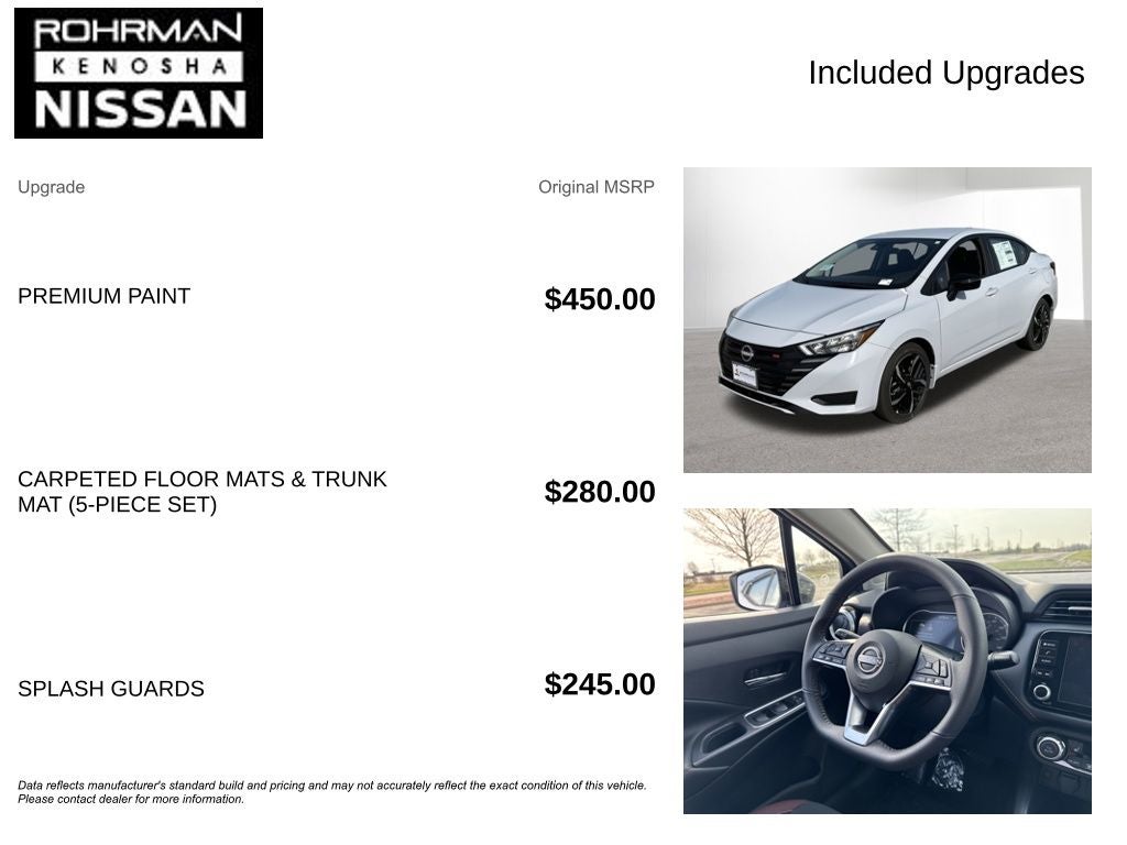 2025 Nissan Versa 1.6 SR