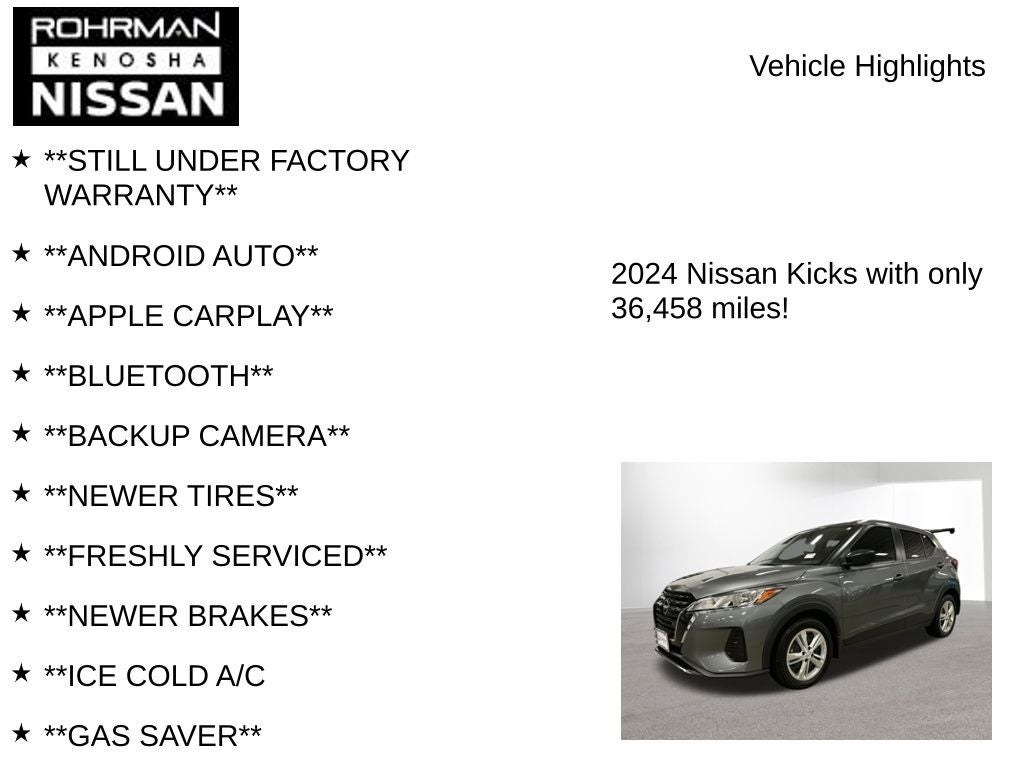 2024 Nissan Kicks S
