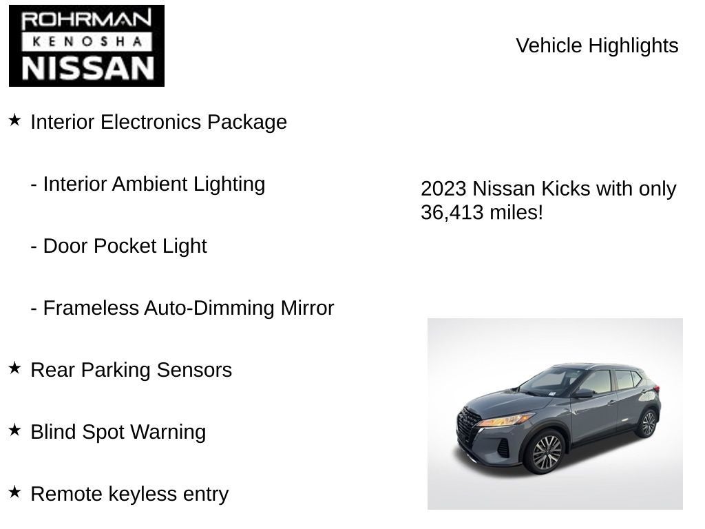 2023 Nissan Kicks SV