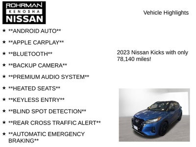 2023 Nissan Kicks SR