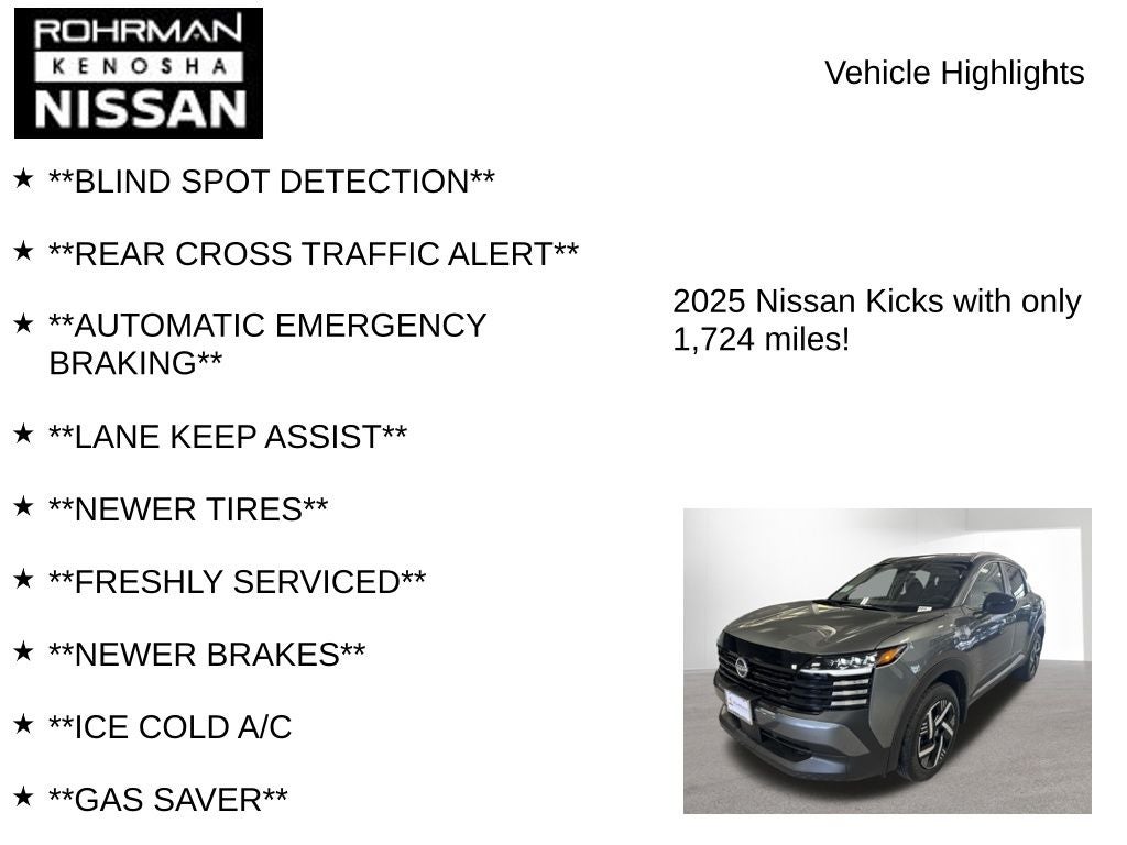 2025 Nissan Kicks SV