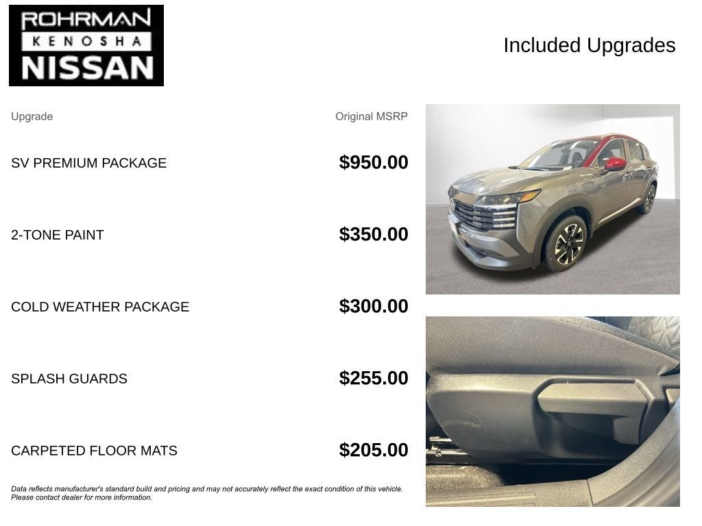 2026 Nissan Kicks SV Premium Package