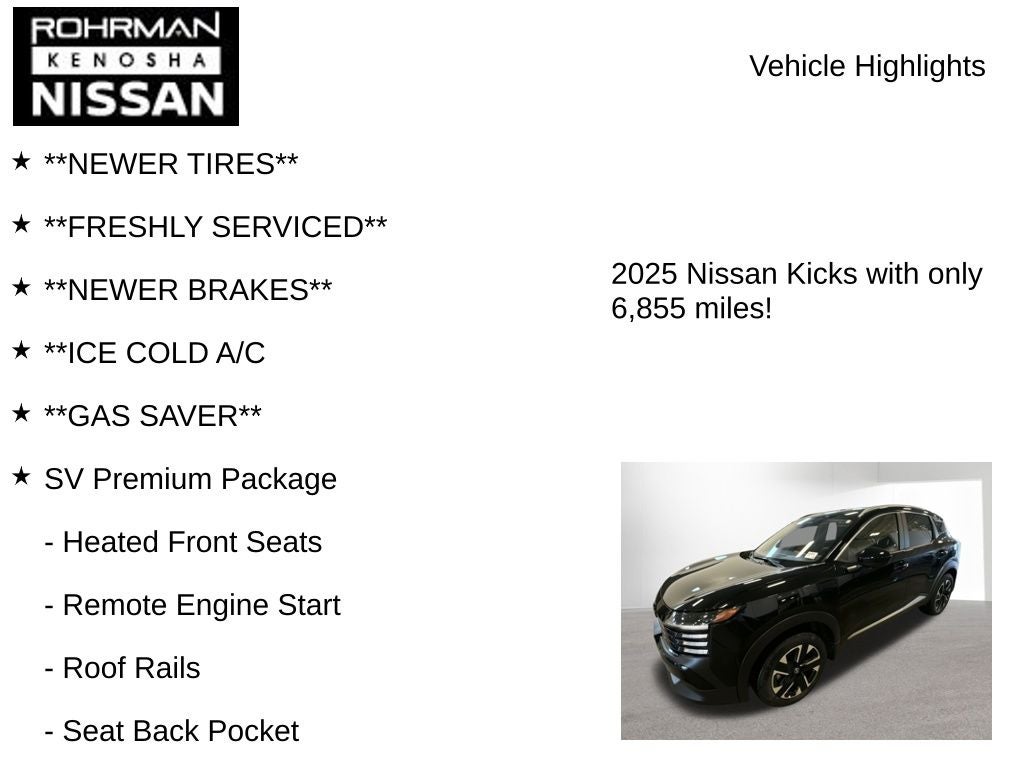 2025 Nissan Kicks SV