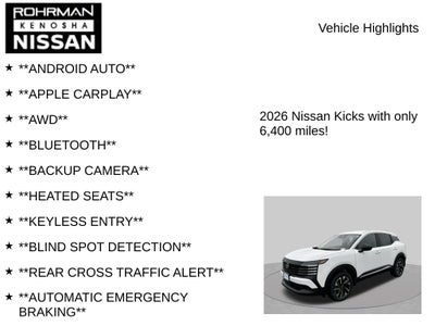 2026 Nissan Kicks SV