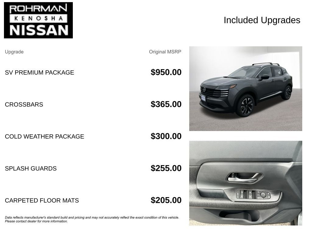 2026 Nissan Kicks SV AWD Premium Package