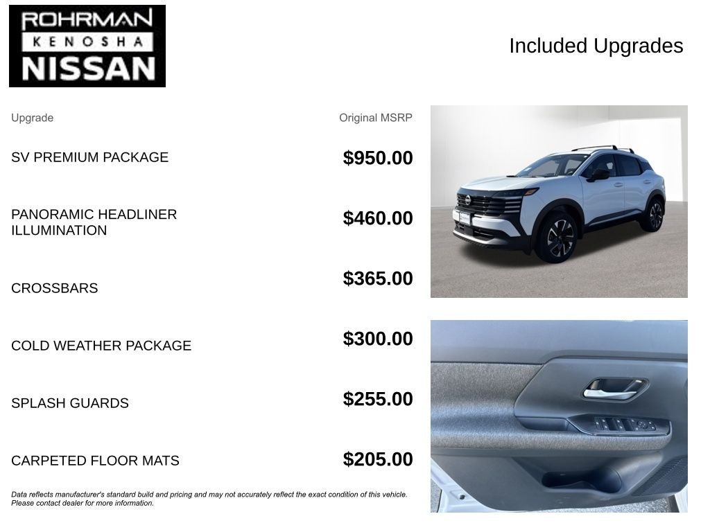 2026 Nissan Kicks SV AWD Premium Package
