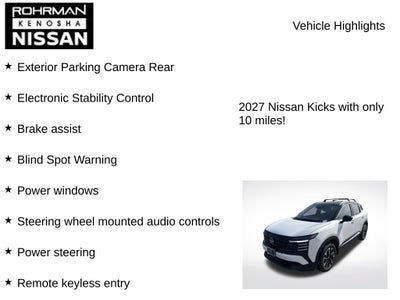 2027 Nissan Kicks SV AWD