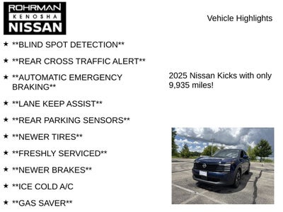 2025 Nissan Kicks SV