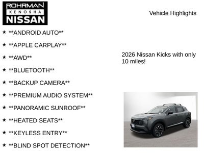 2026 Nissan Kicks SV AWD Premium Package