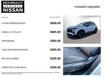 2026 Nissan Kicks SR AWD Cold Weather Package