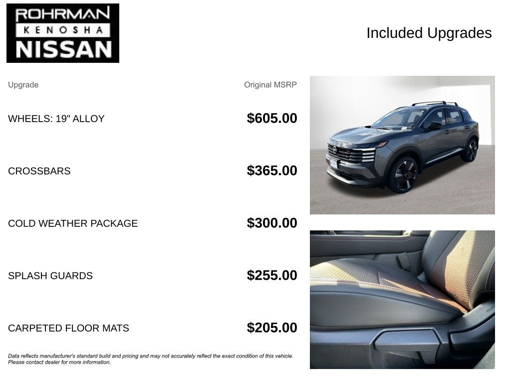 2026 Nissan Kicks SR AWD Cold Weather Package