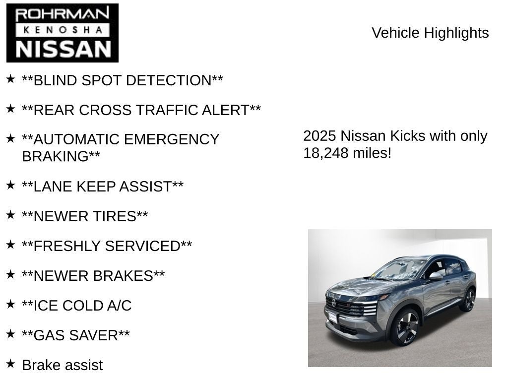 2025 Nissan Kicks SR