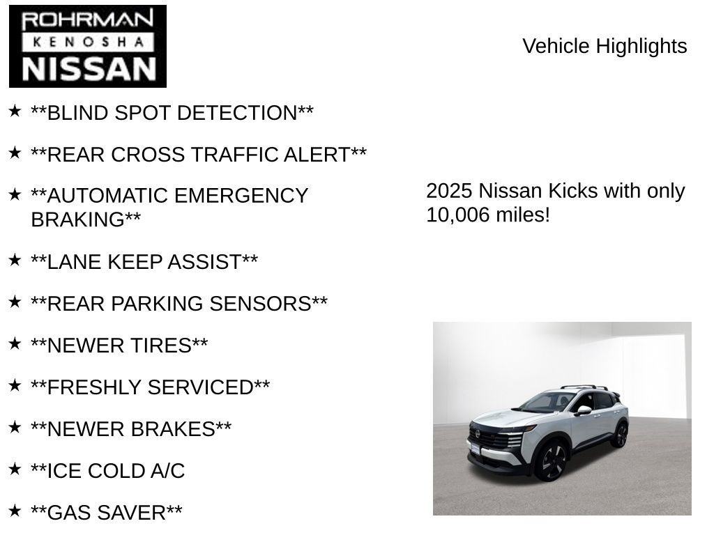 2025 Nissan Kicks SR