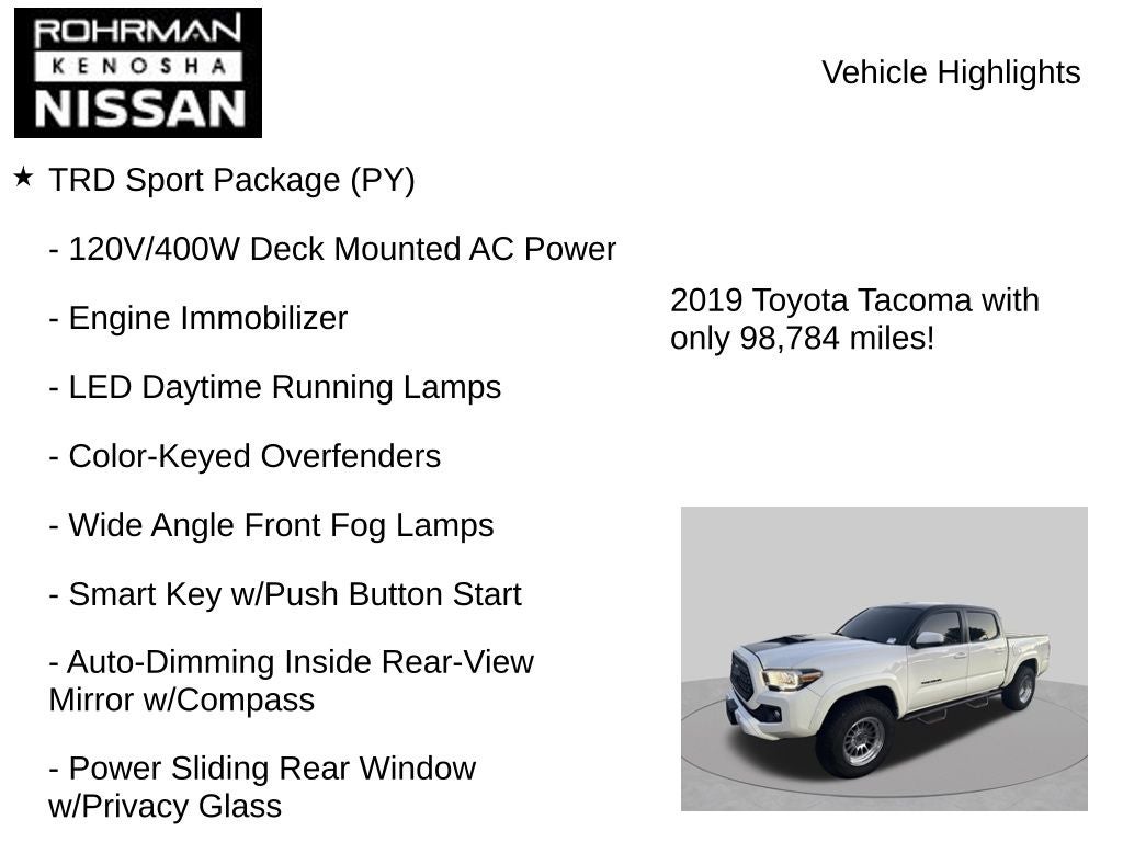 2019 Toyota Tacoma TRD Sport V6