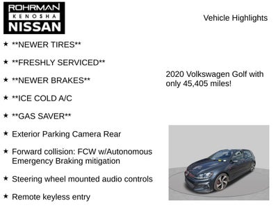 2020 Volkswagen Golf GTI 2.0T S
