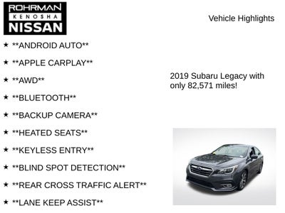 2019 Subaru Legacy 3.6R Limited