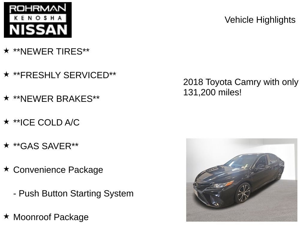 2018 Toyota Camry LE