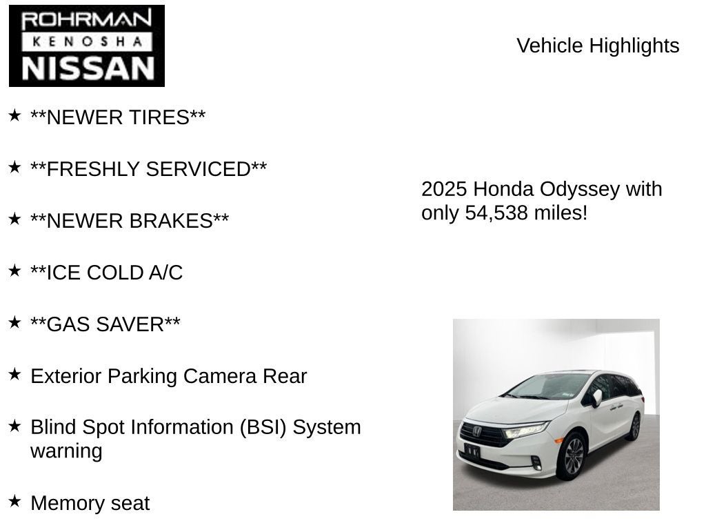 2025 Honda Odyssey EX-L