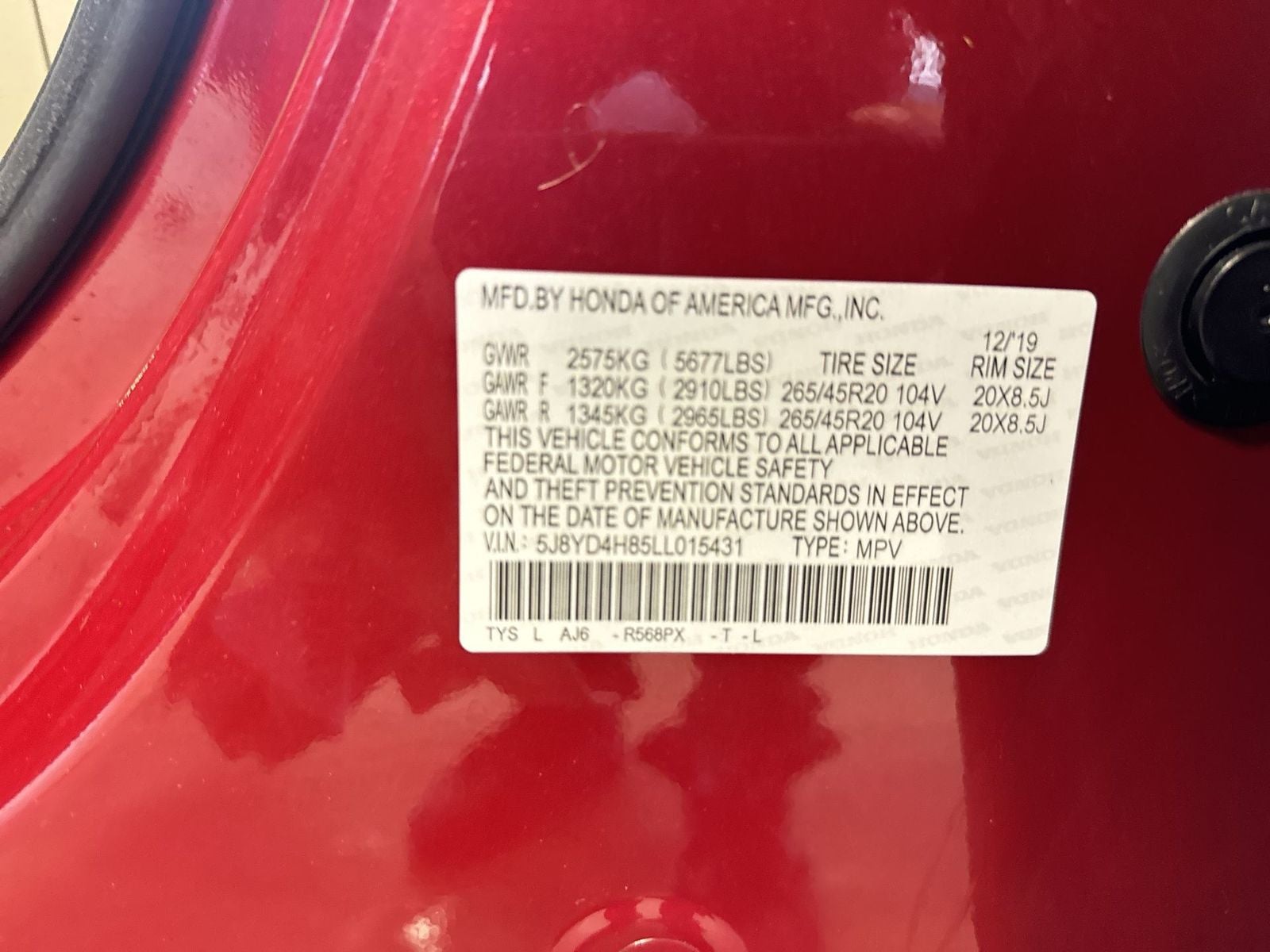 2020 Acura MDX Advance SH-AWD