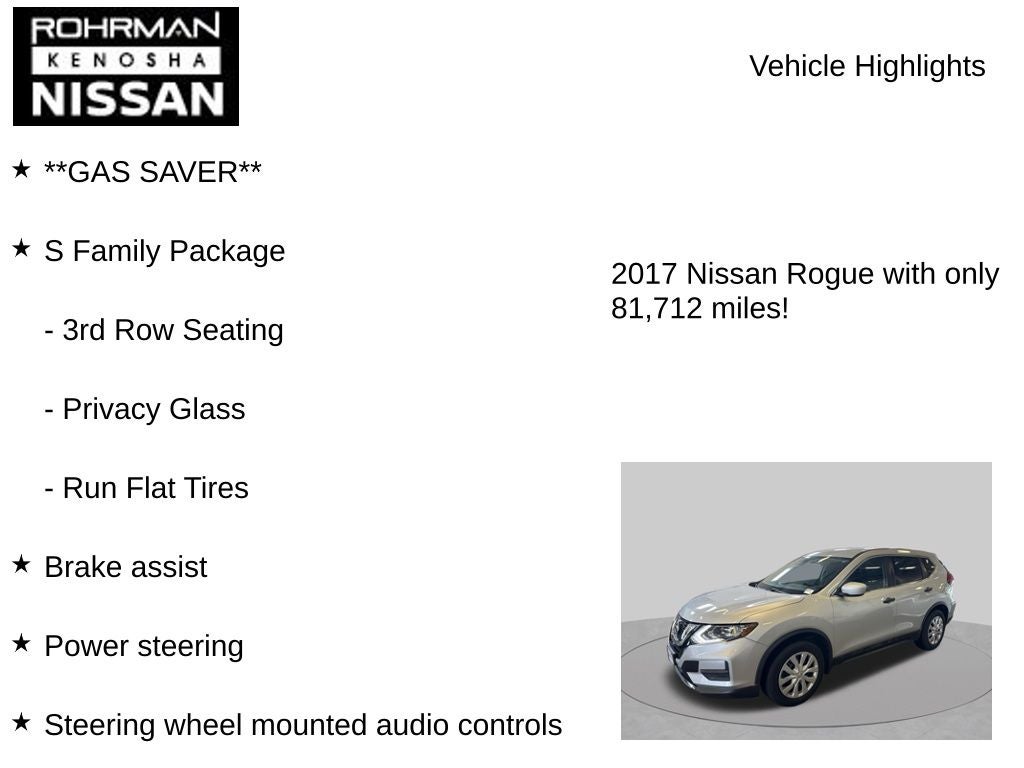 2017 Nissan Rogue S