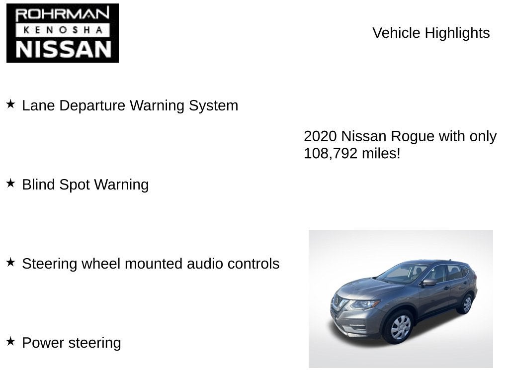 2020 Nissan Rogue S