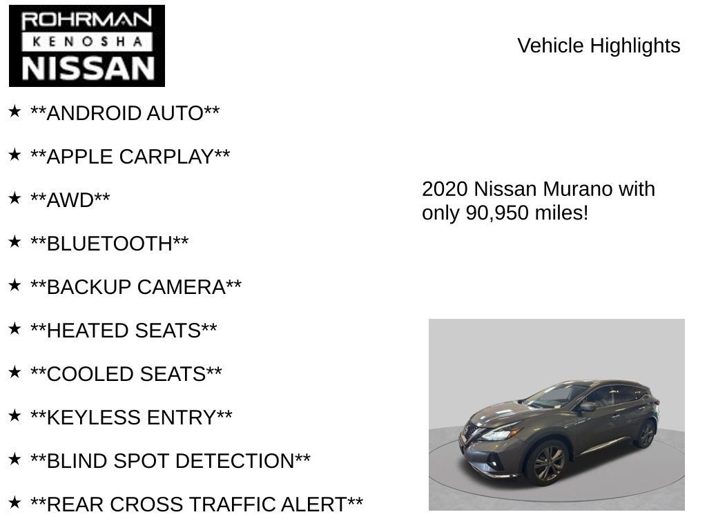 2020 Nissan Murano Platinum