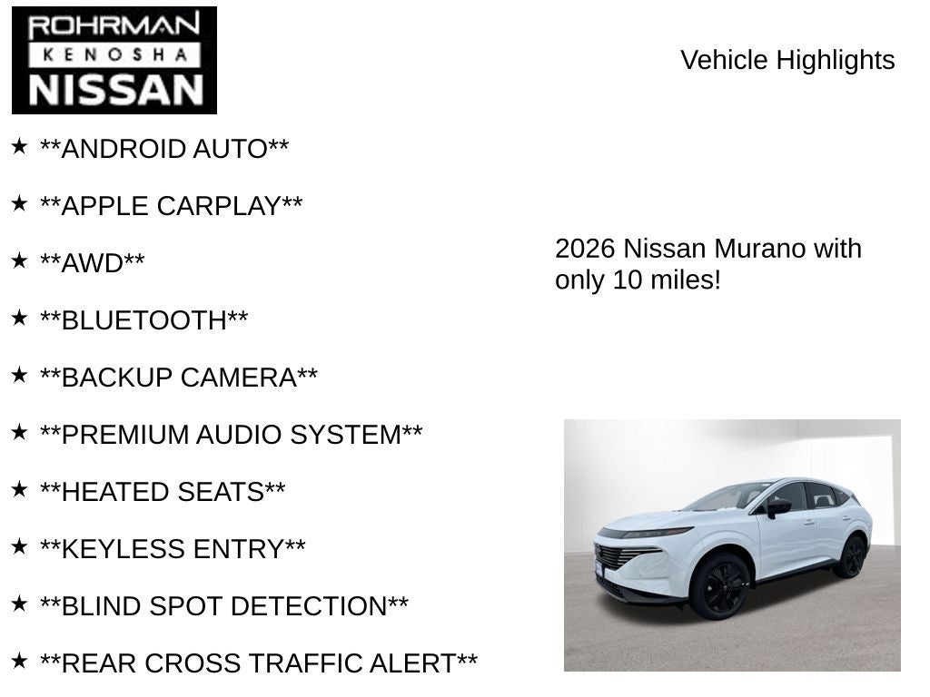 2026 Nissan Murano SV