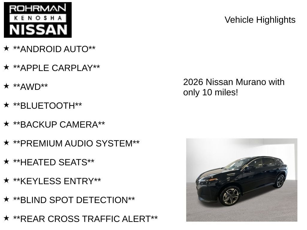 2026 Nissan Murano SV